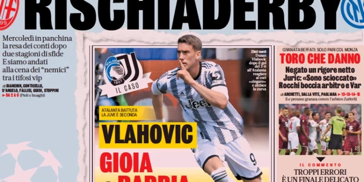 GAZZETTA, Vlahovic gioia e rabbia –